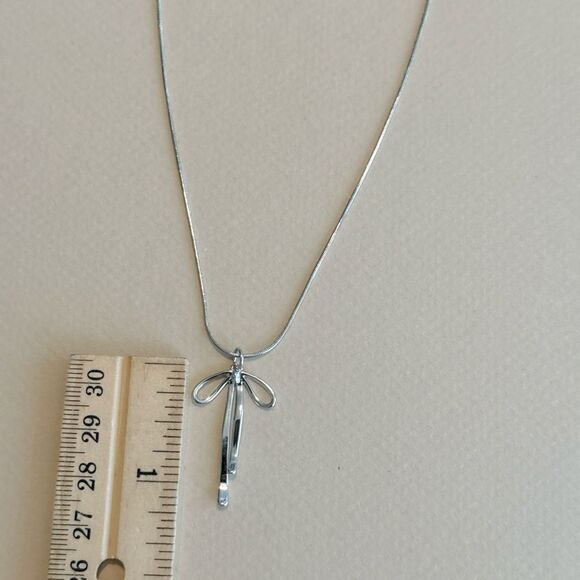 Boho bow necklace M996 - Picture 4 of 4